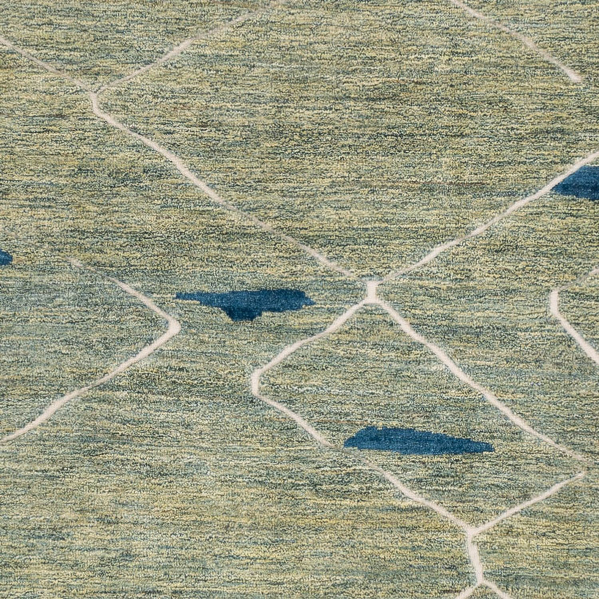 Dywan berberyjski - 300 x 256 cm - jasnozielony