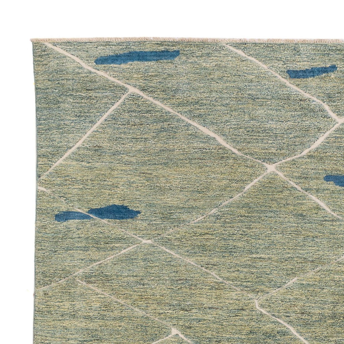 Dywan berberyjski - 300 x 256 cm - jasnozielony