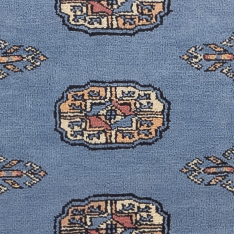 Biegacz Dywan pakistański - 201 x 77 cm - niebieski