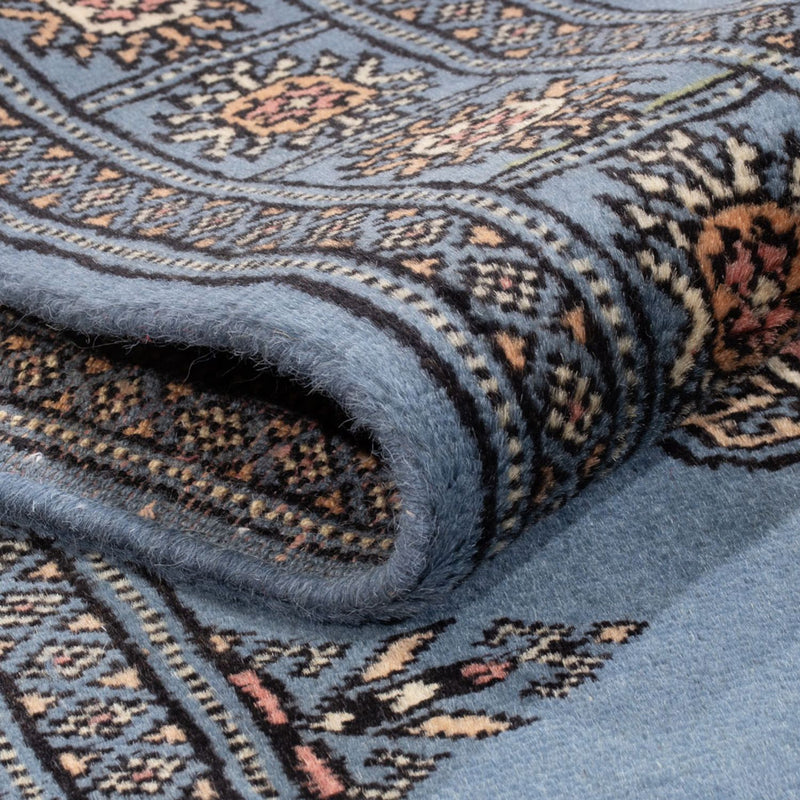 Biegacz Dywan pakistański - 196 x 77 cm - niebieski