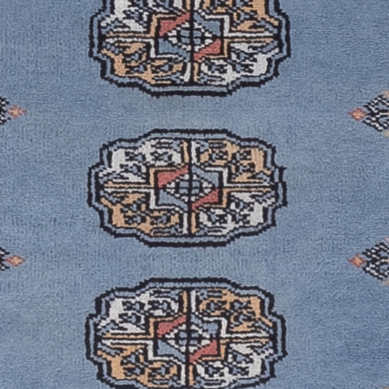 Biegacz Dywan pakistański - 189 x 75 cm - niebieski