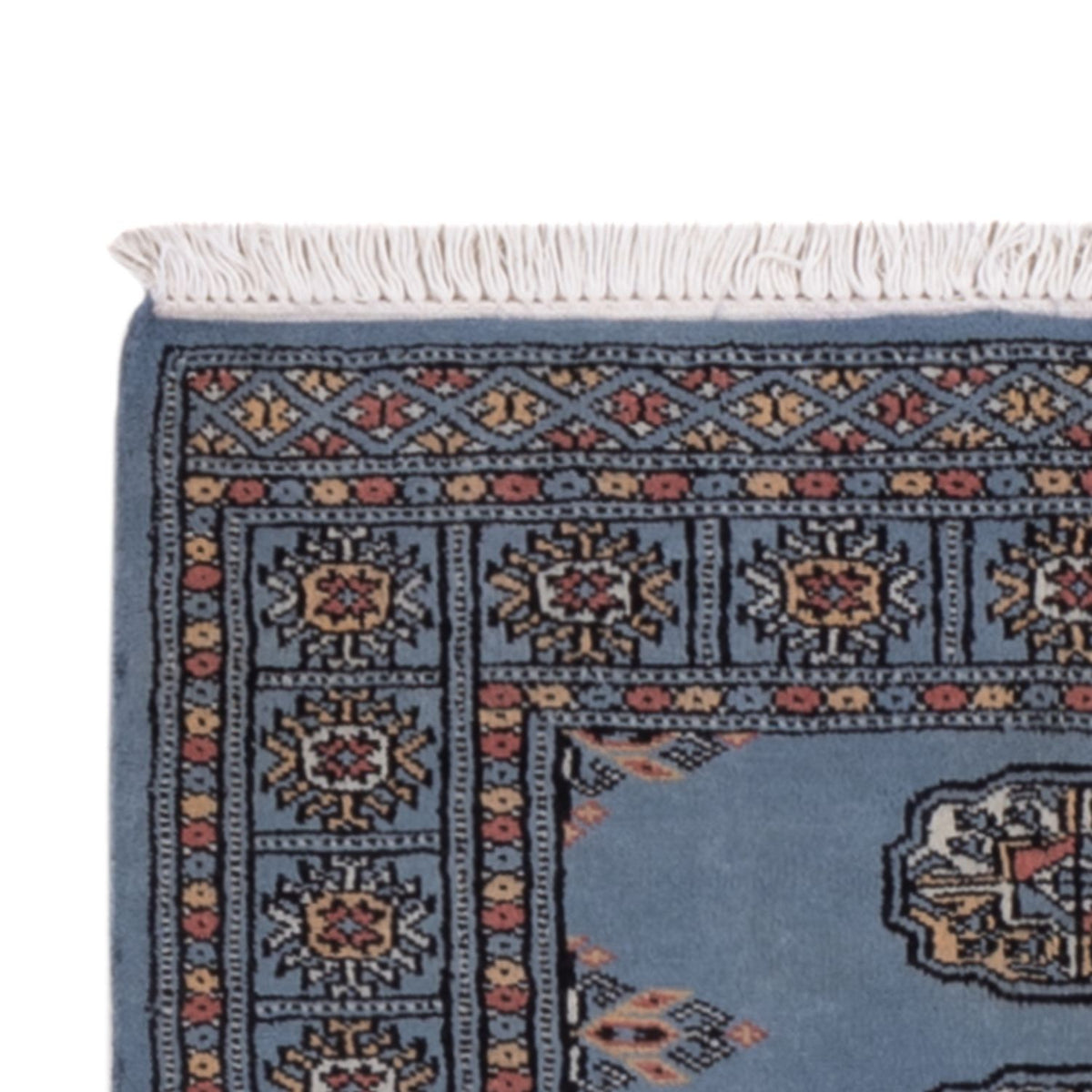 Biegacz Dywan pakistański - 189 x 75 cm - niebieski