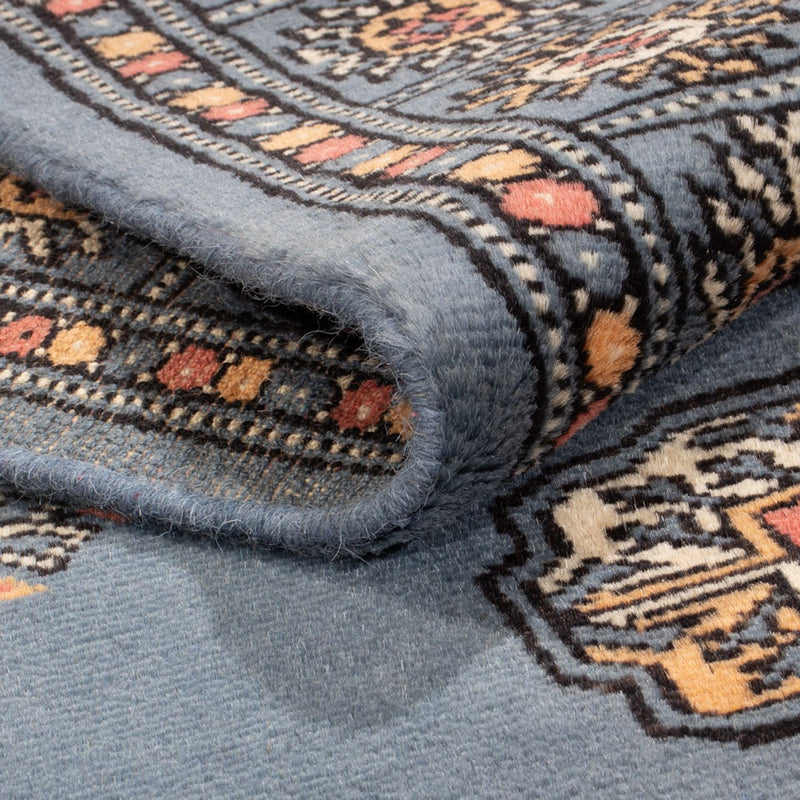 Biegacz Dywan pakistański - 209 x 76 cm - niebieski