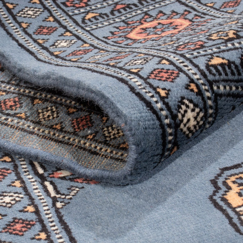 Biegacz Dywan pakistański - 199 x 80 cm - niebieski