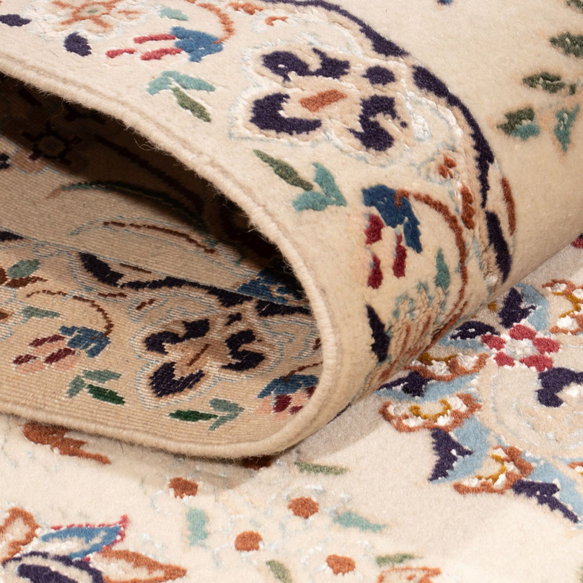 Biegacz Dywan perski - Nain - 226 x 59 cm - kremowy