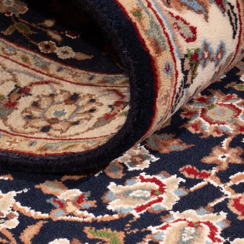 Biegacz Orientalny dywan - Nain - Indus - 253 x 81 cm - ciemnoniebieski