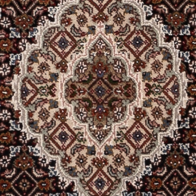 Biegacz Dywan orientalny - Tabriz - 204 x 80 cm - ciemny beż