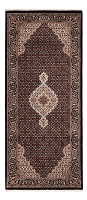 Biegacz Dywan orientalny - Tabriz - 202 x 85 cm - ciemny beż