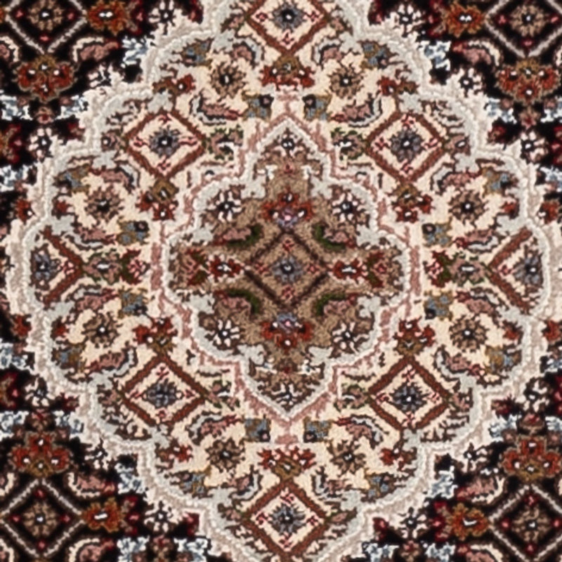 Biegacz Dywan orientalny - Tabriz - 202 x 85 cm - ciemny beż