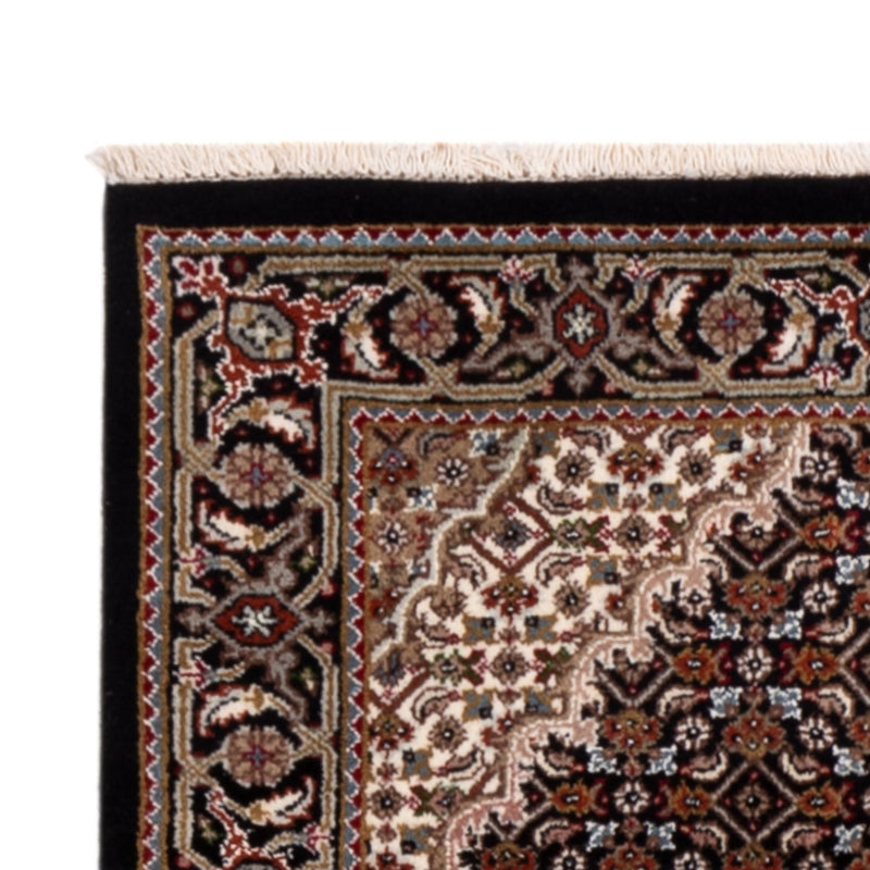 Biegacz Dywan orientalny - Tabriz - 202 x 85 cm - ciemny beż