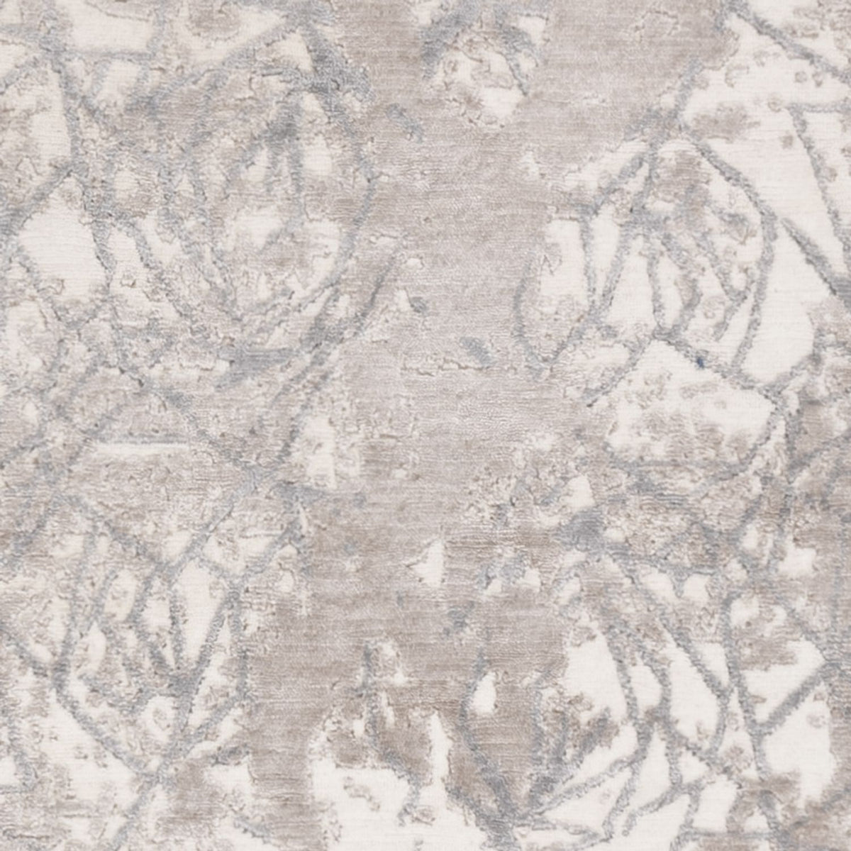 Designerski dywan - 203 x 152 cm - srebrny