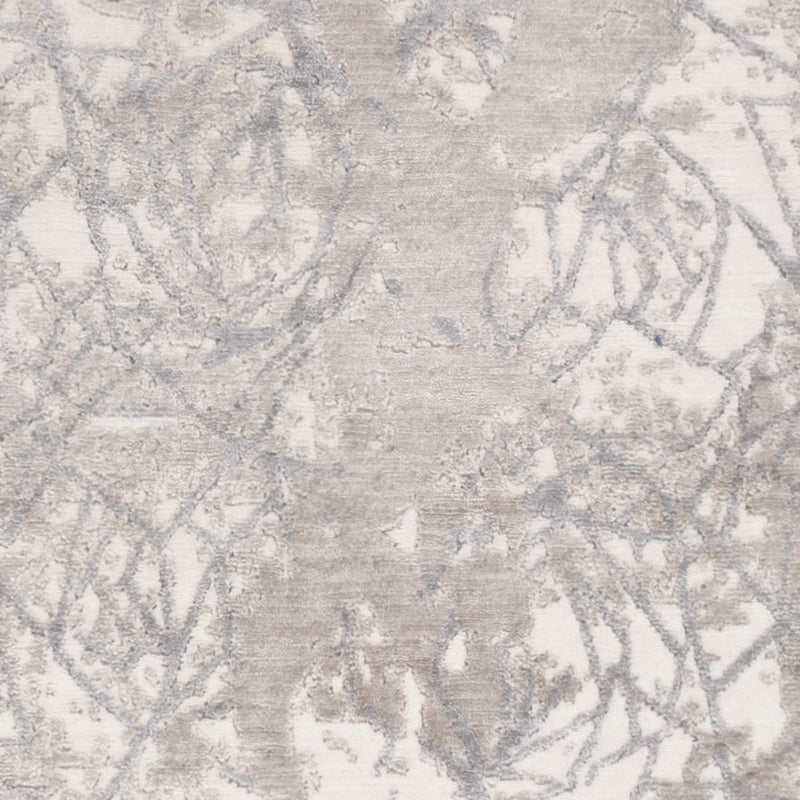 Designerski dywan - 203 x 152 cm - srebrny