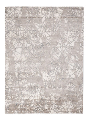 Designerski dywan - 206 x 154 cm - srebrny