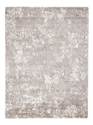 Designerski dywan - 206 x 154 cm - srebrny