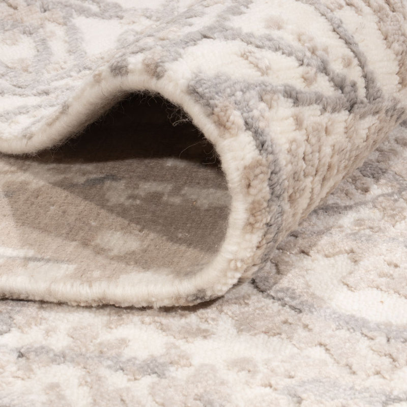 Designerski dywan - 206 x 154 cm - srebrny