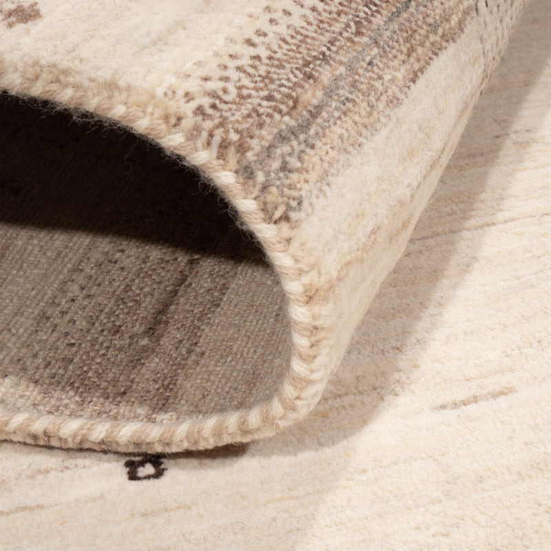 Dywan Gabbeh - Loribaft Indus - 207 x 156 cm - srebrny