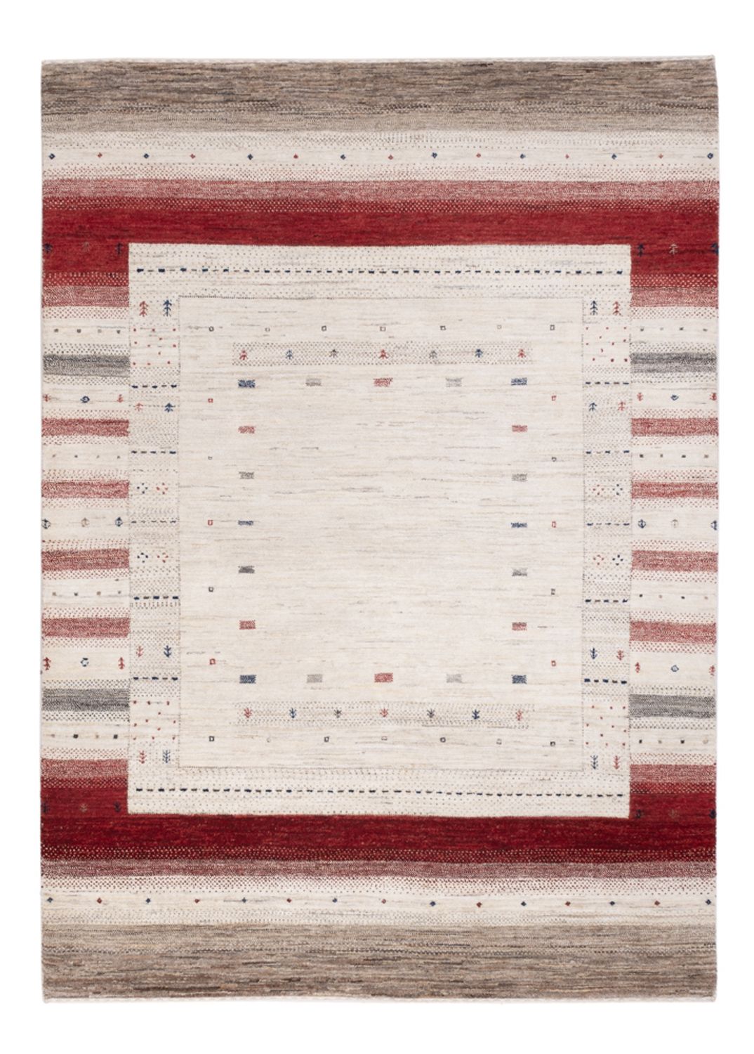 Dywan Gabbeh - Loribaft Indus - 207 x 153 cm - wielokolorowy