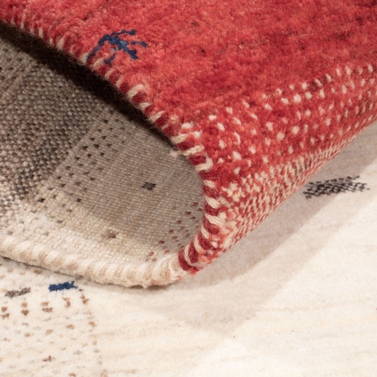 Dywan Gabbeh - Loribaft Indus - 207 x 153 cm - wielokolorowy