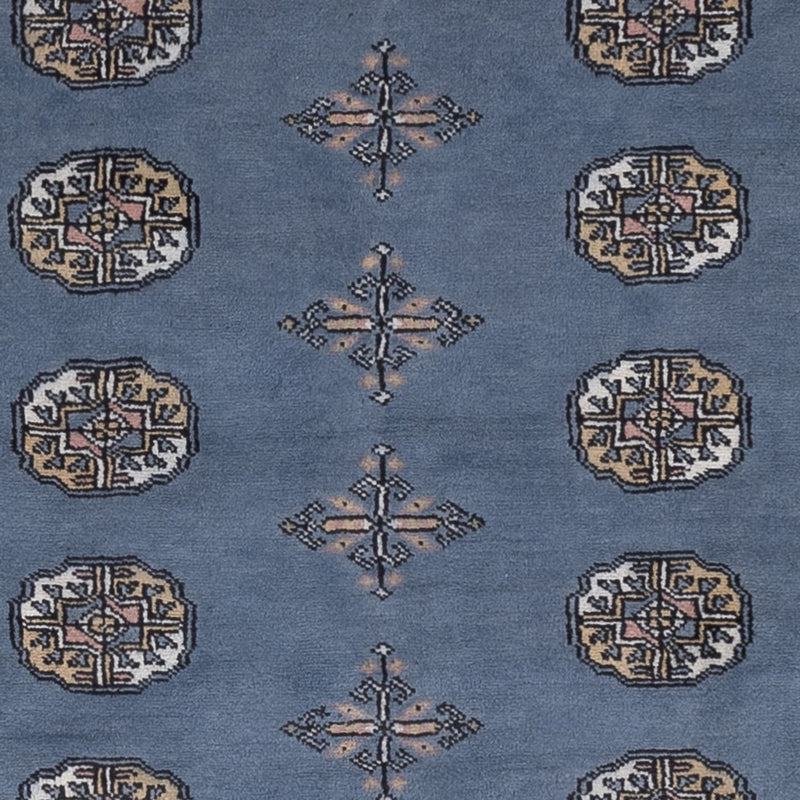 Dywan pakistański - 198 x 140 cm - niebieski