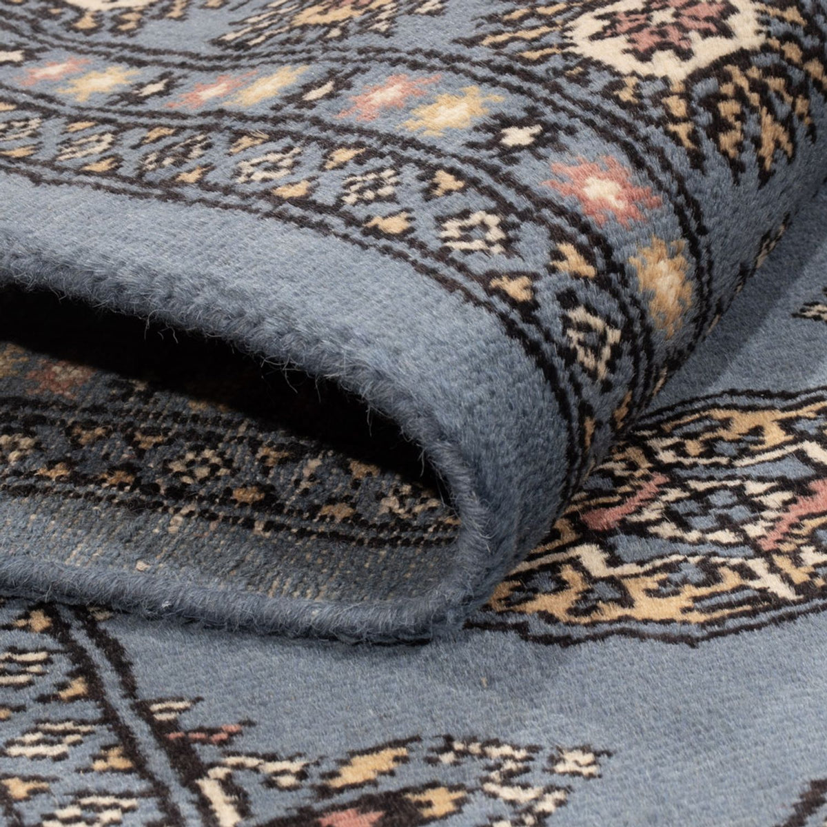 Dywan pakistański - 194 x 141 cm - niebieski