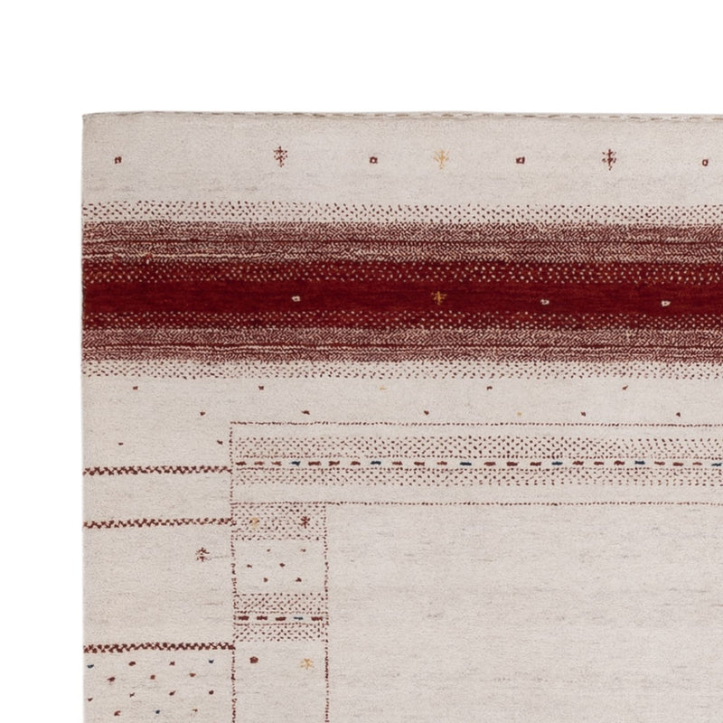 Dywan Gabbeh - Loribaft Indus - 190 x 148 cm - biały