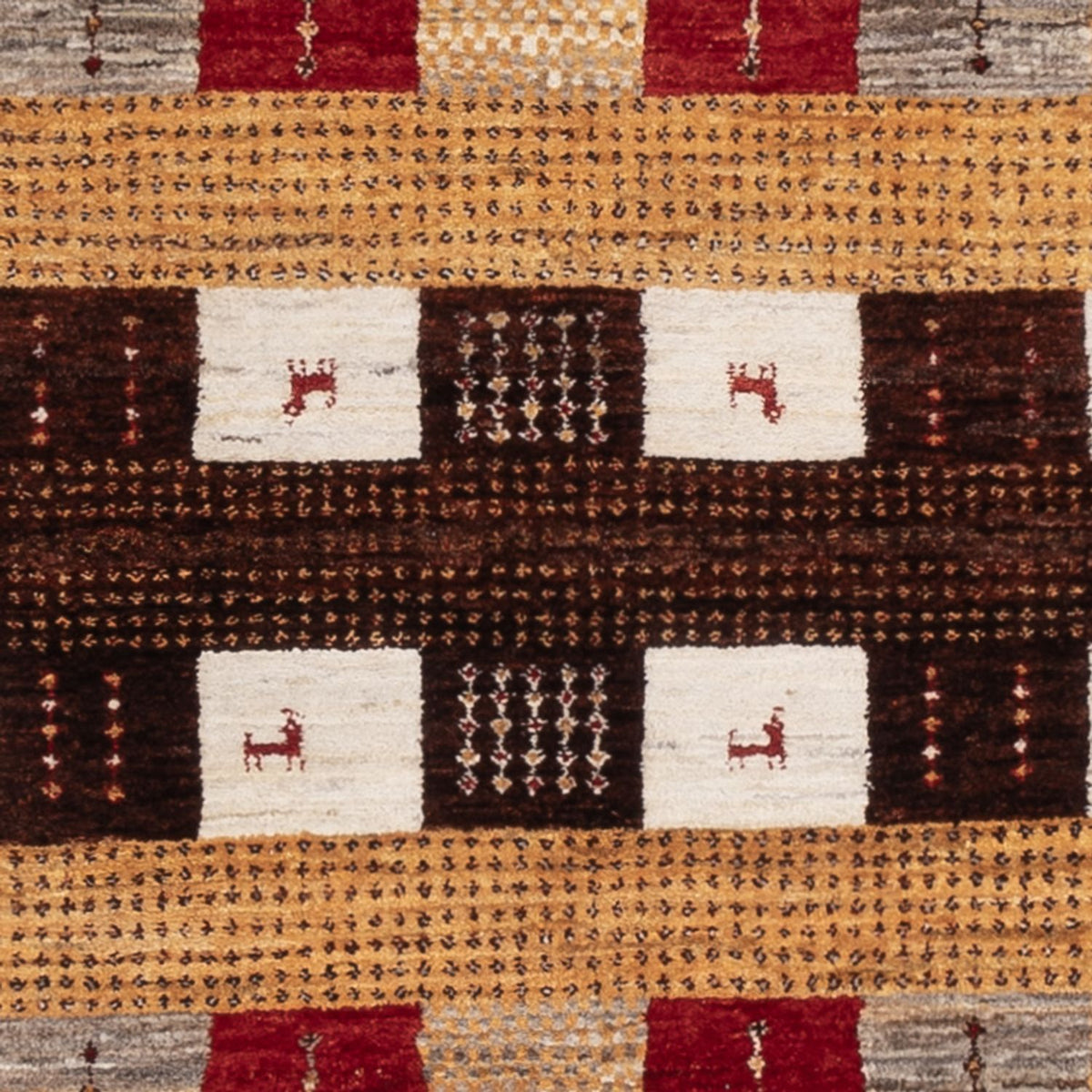 Dywan Gabbeh - Loribaft Indus - 193 x 145 cm - wielokolorowy