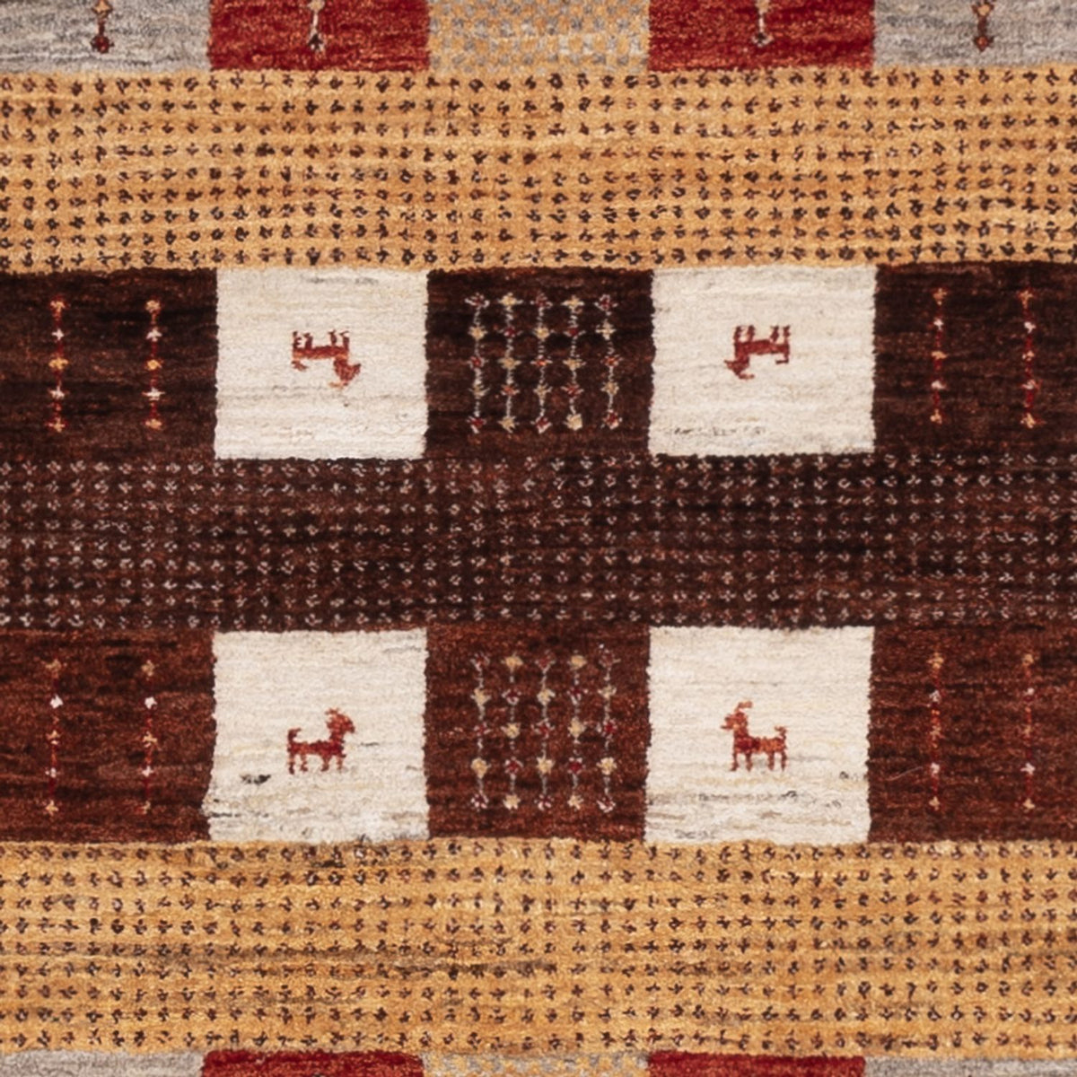 Dywan Gabbeh - Loribaft Indus - 205 x 150 cm - wielokolorowy