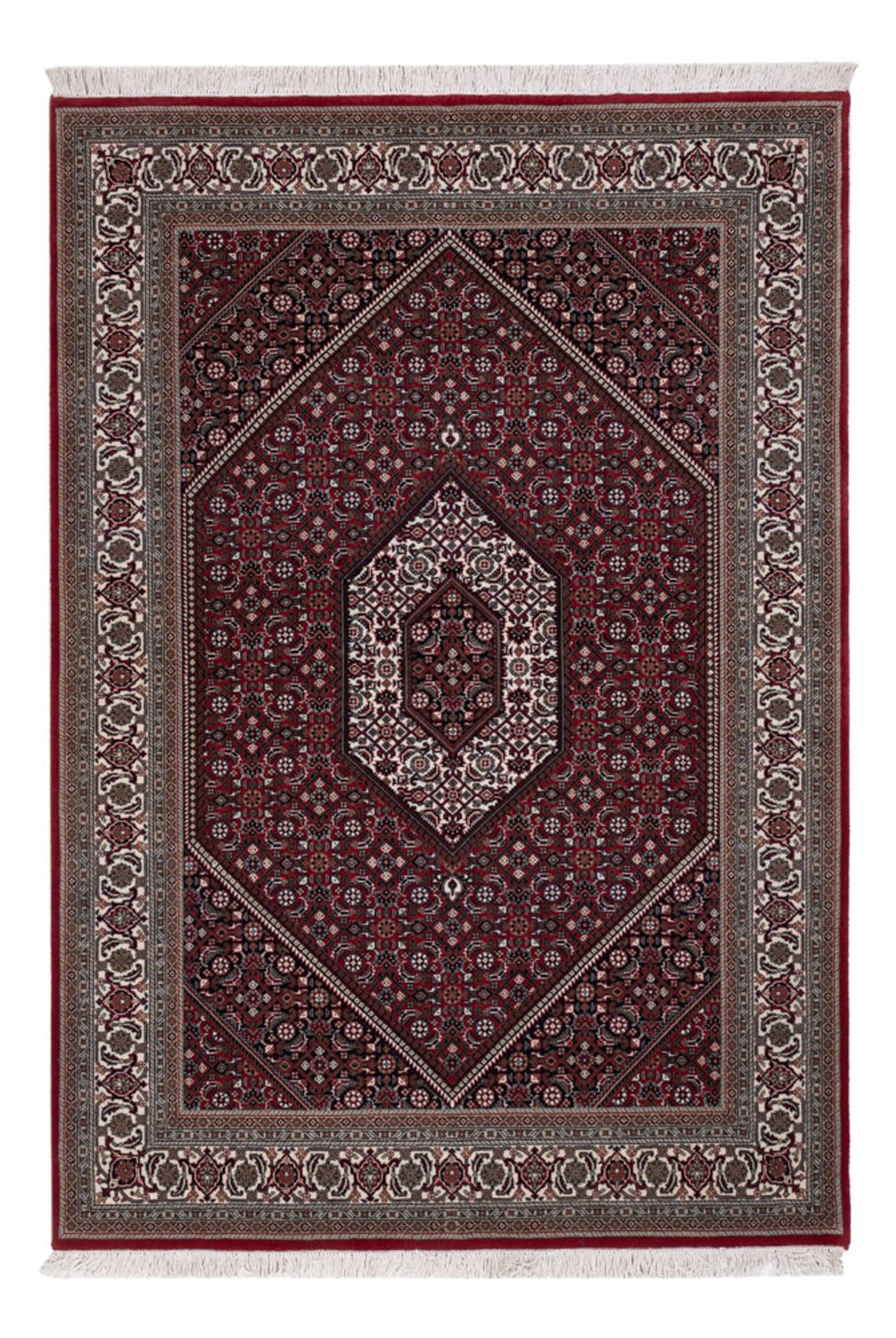 Orientalny dywan - Bijar - Indus - 200 x 142 cm - ciemnobrązowy
