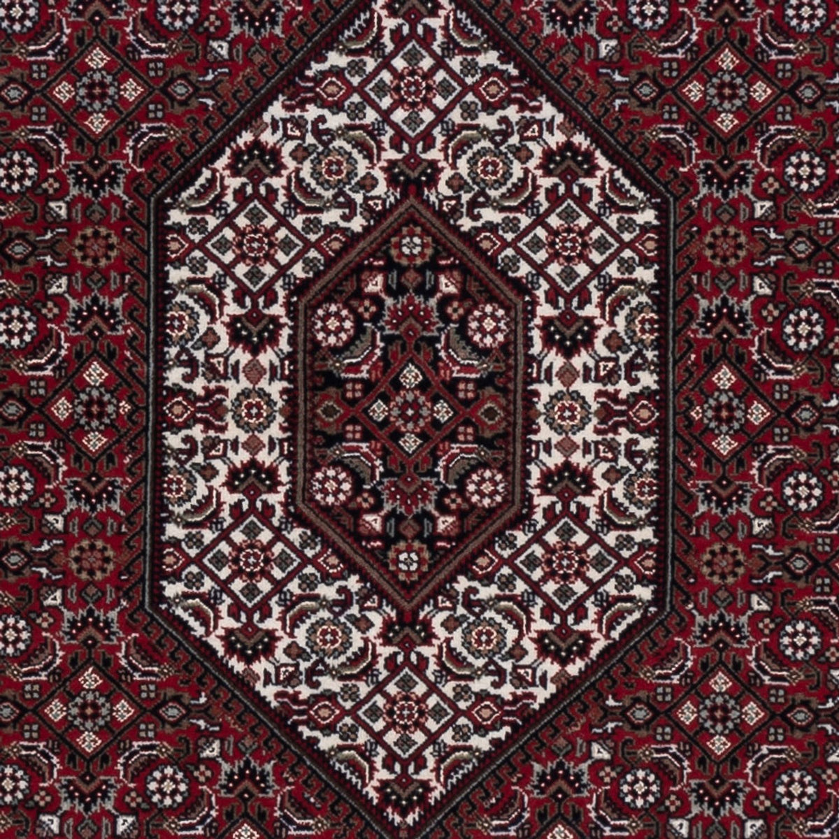 Orientalny dywan - Bijar - Indus - 200 x 142 cm - ciemnobrązowy