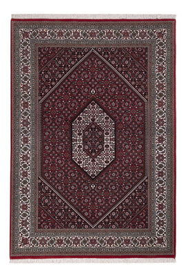 Orientalny dywan - Bijar - Indus - 201 x 142 cm - ciemnobrązowy