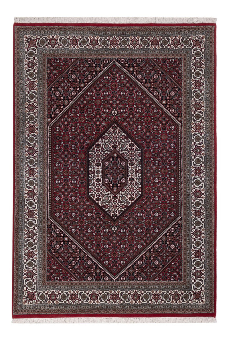 Orientalny dywan - Bijar - Indus - 201 x 142 cm - ciemnobrązowy