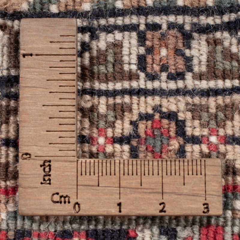 Orientalny dywan - Bijar - Indus - 201 x 142 cm - ciemnobrązowy