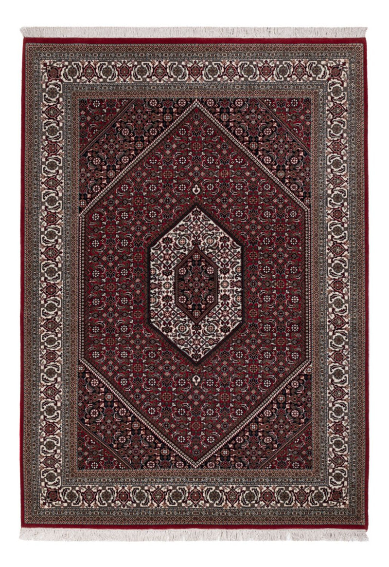 Orientalny dywan - Bijar - Indus - 204 x 145 cm - ciemnobrązowy