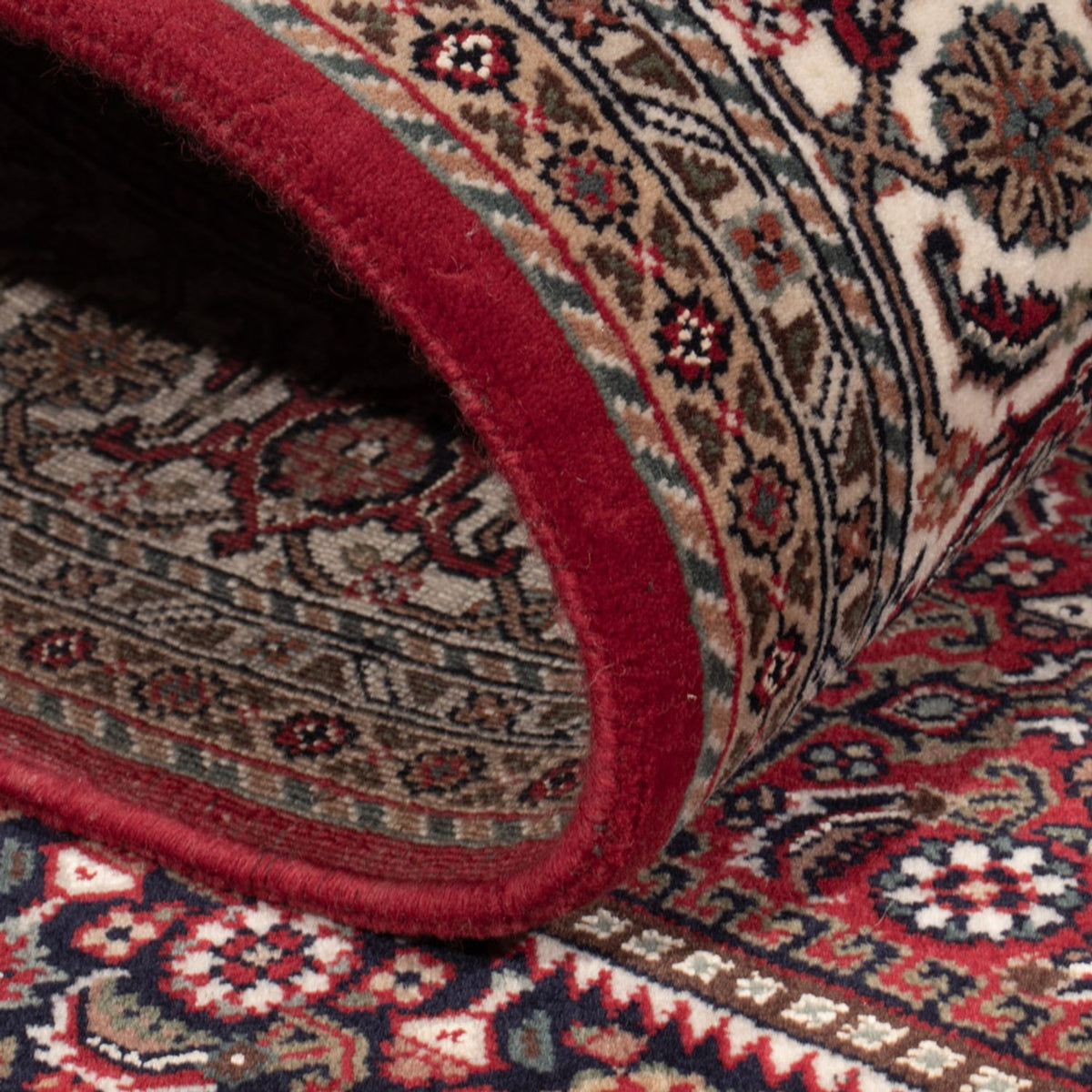 Orientalny dywan - Bijar - Indus - 204 x 145 cm - ciemnobrązowy