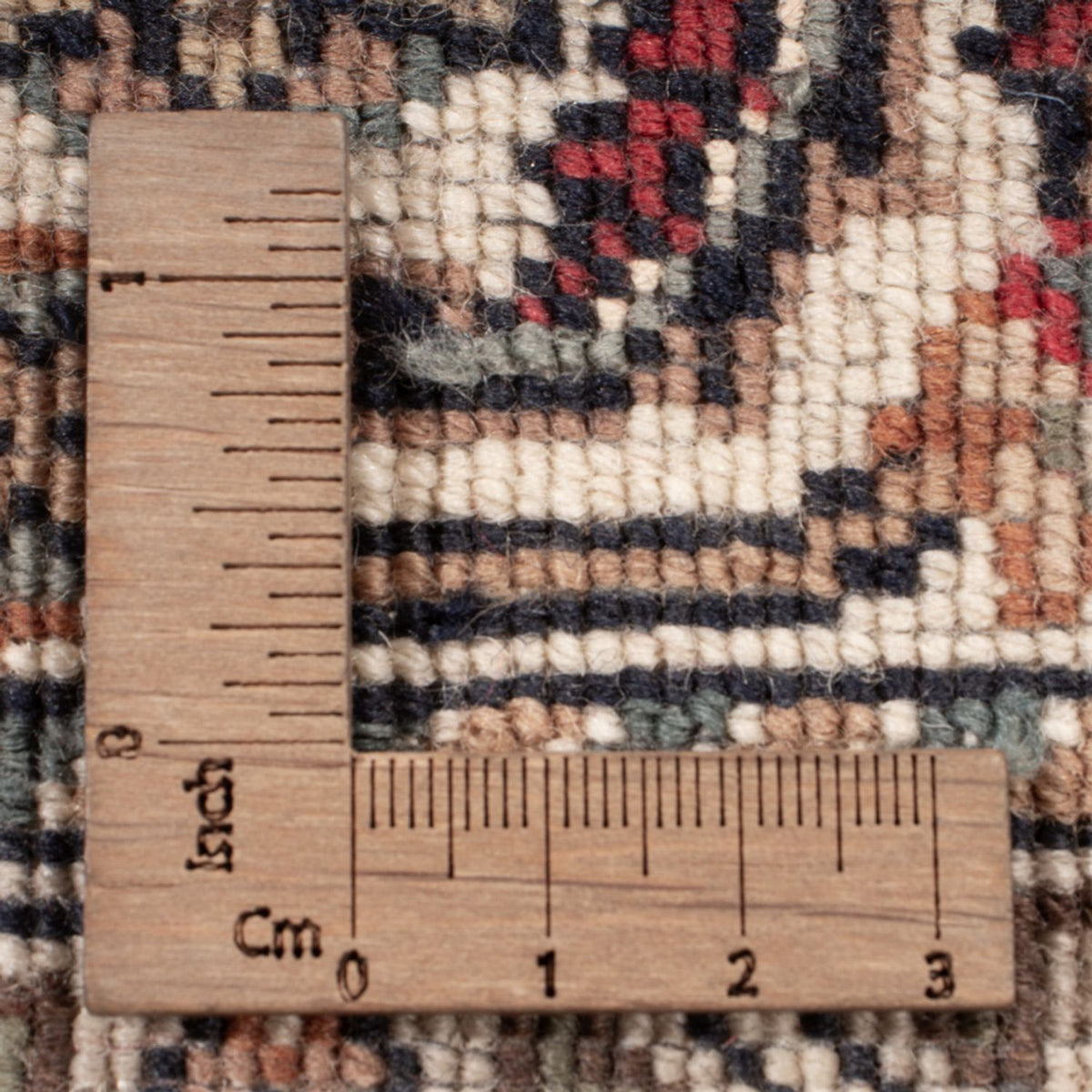 Orientalny dywan - Bijar - Indus - 204 x 145 cm - ciemnobrązowy