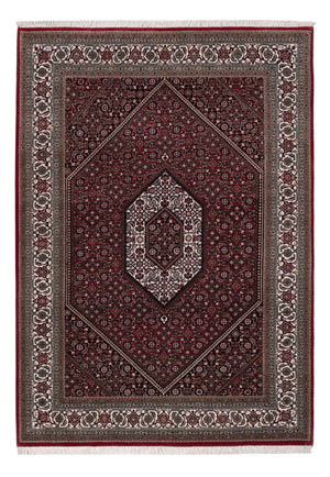 Orientalny dywan - Bijar - Indus - 202 x 138 cm - ciemnobrązowy