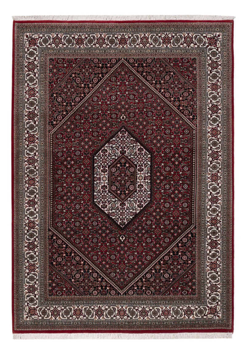 Orientalny dywan - Bijar - Indus - 202 x 138 cm - ciemnobrązowy
