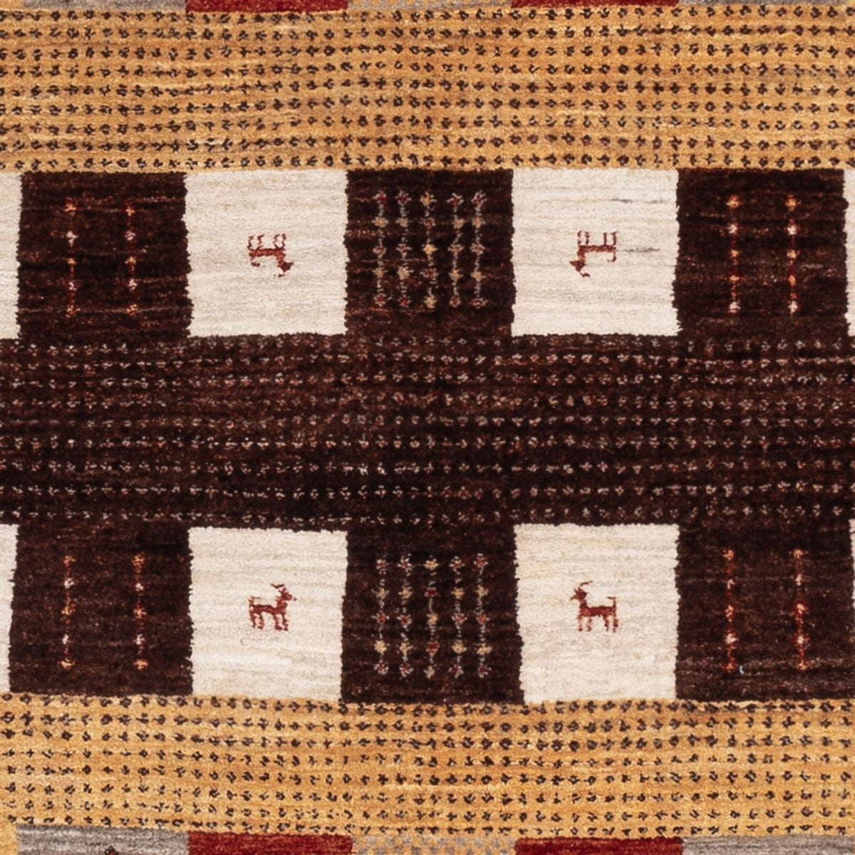 Dywan Gabbeh - Loribaft Indus - 216 x 147 cm - wielokolorowy