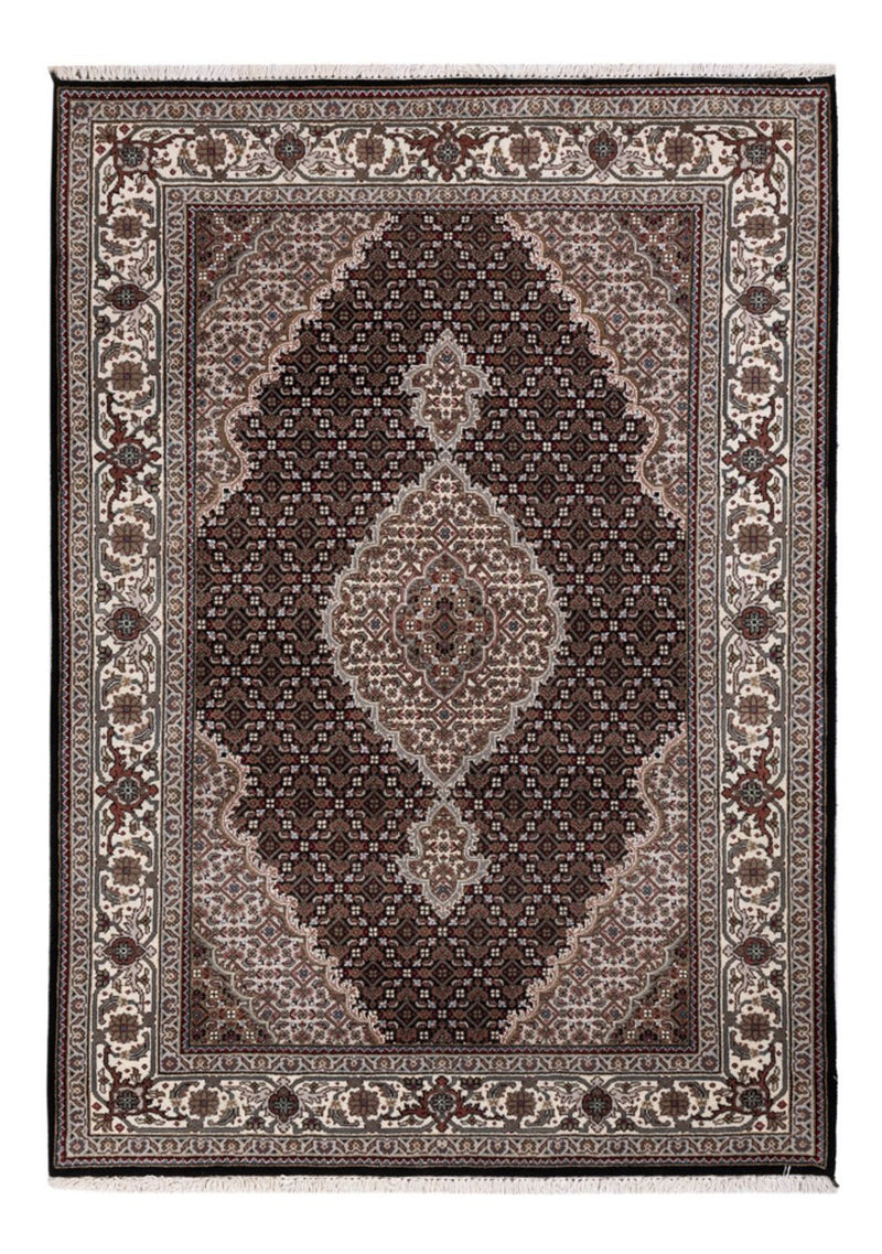 Dywan orientalny - Tabriz - 196 x 141 cm - ciemnoszary