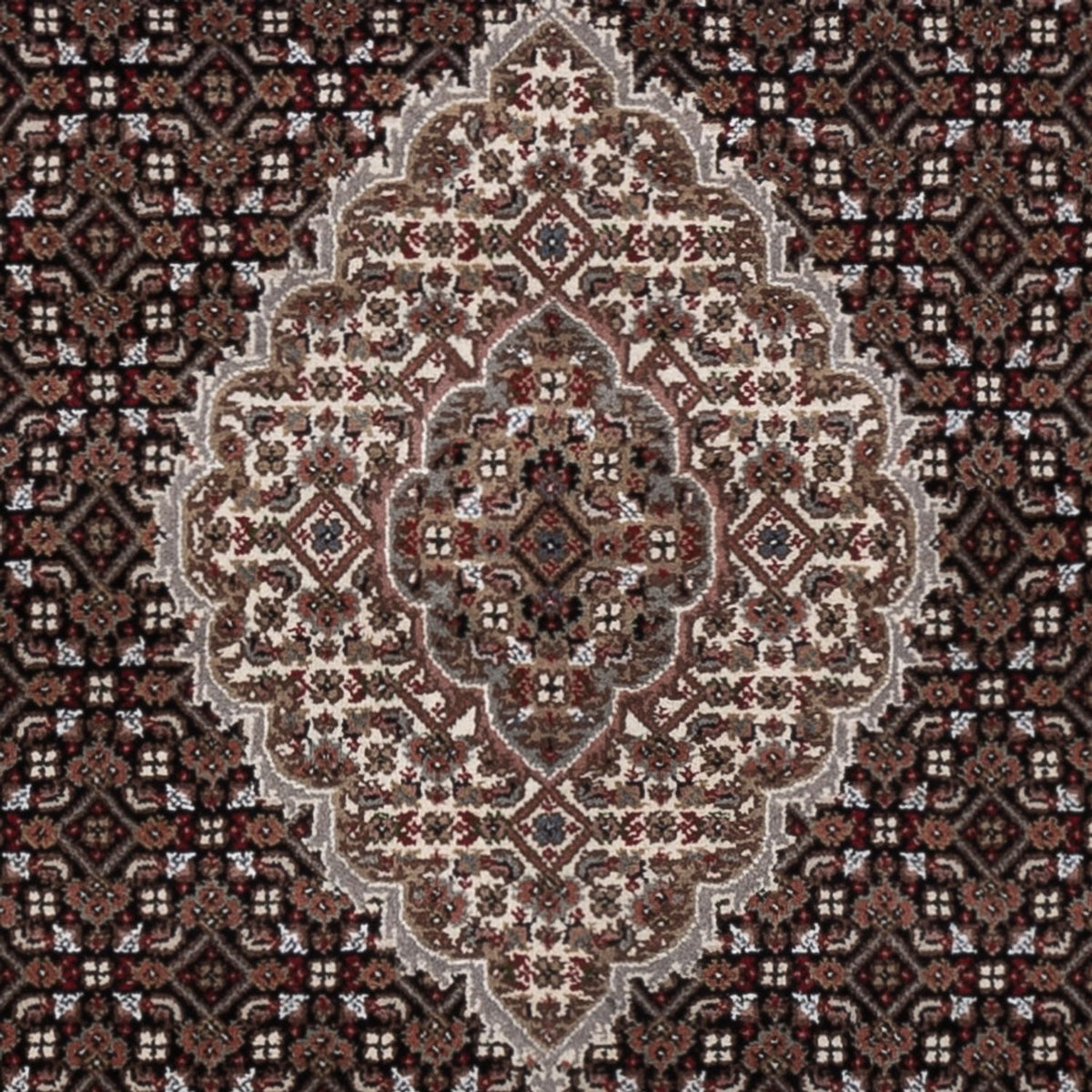 Dywan orientalny - Tabriz - 196 x 141 cm - ciemnoszary