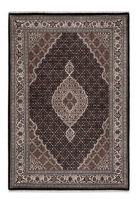 Dywan orientalny - Tabriz - 204 x 141 cm - ciemnoszary