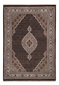 Dywan orientalny - Tabriz - 204 x 142 cm - ciemnoszary