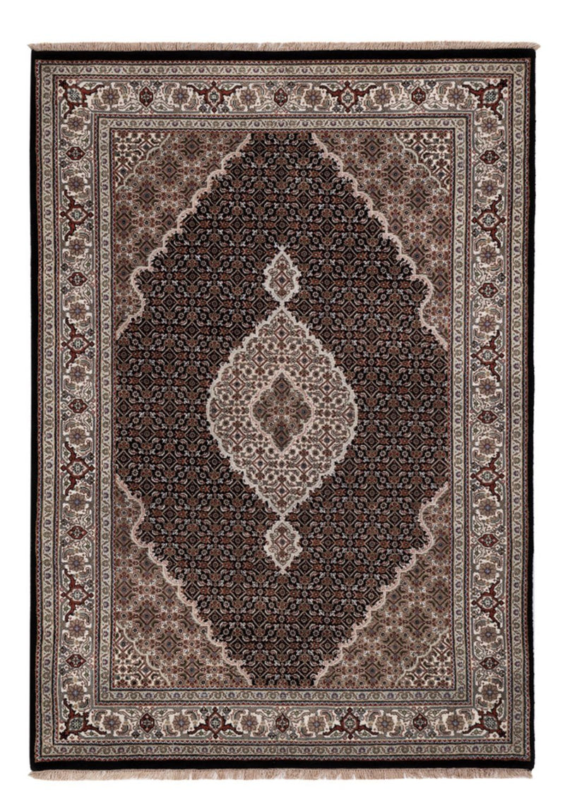 Dywan orientalny - Tabriz - 204 x 142 cm - ciemnoszary