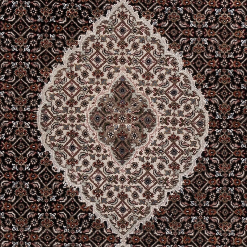 Dywan orientalny - Tabriz - 204 x 142 cm - ciemnoszary