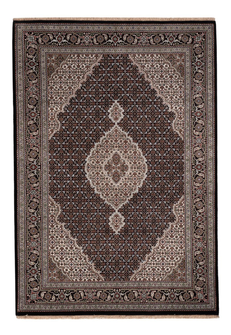 Dywan orientalny - Tabriz - 205 x 143 cm - ciemnoszary