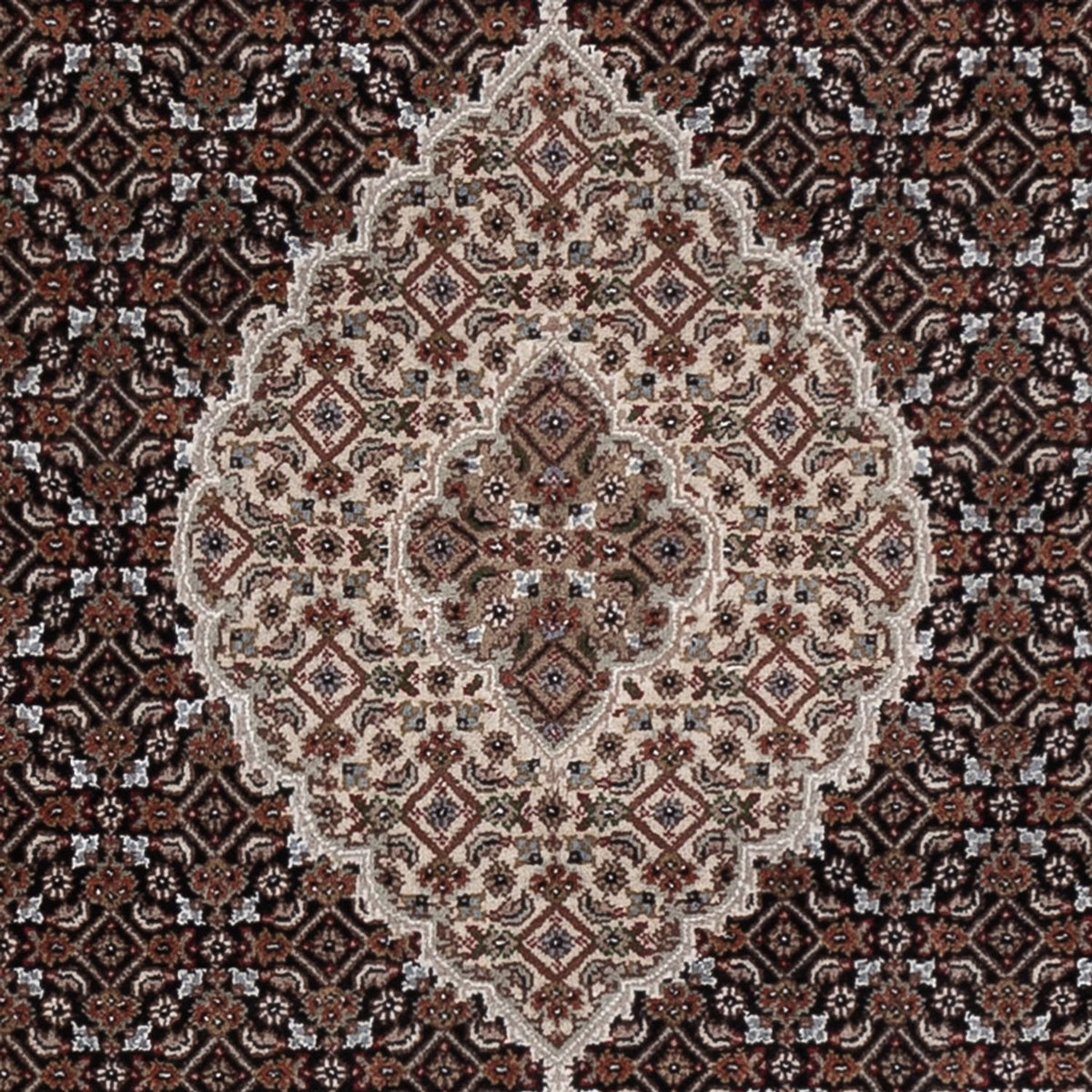 Dywan orientalny - Tabriz - 205 x 143 cm - ciemnoszary