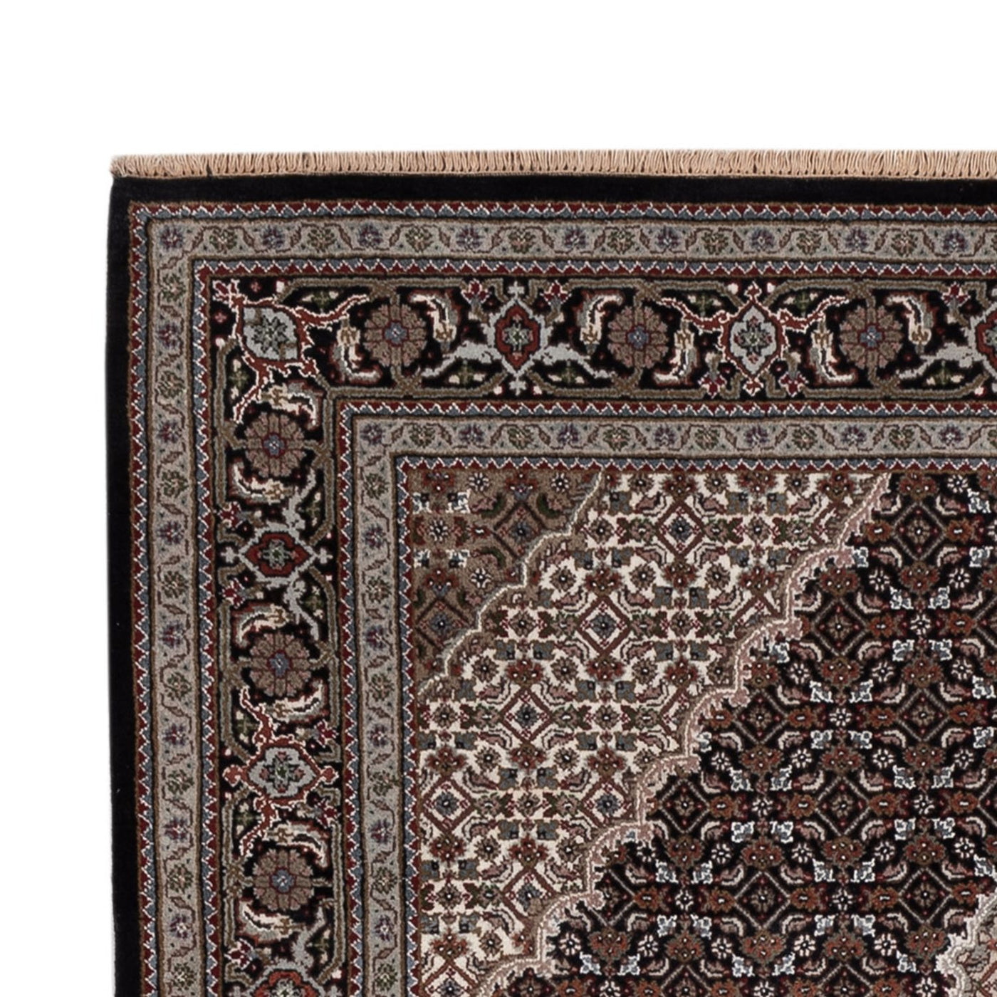 Dywan orientalny - Tabriz - 205 x 143 cm - ciemnoszary