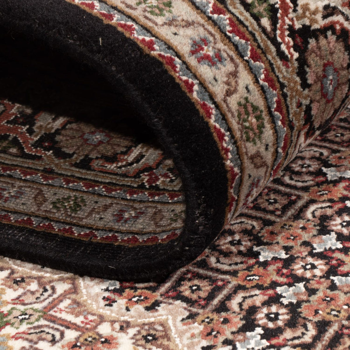 Dywan orientalny - Tabriz - 205 x 143 cm - ciemnoszary