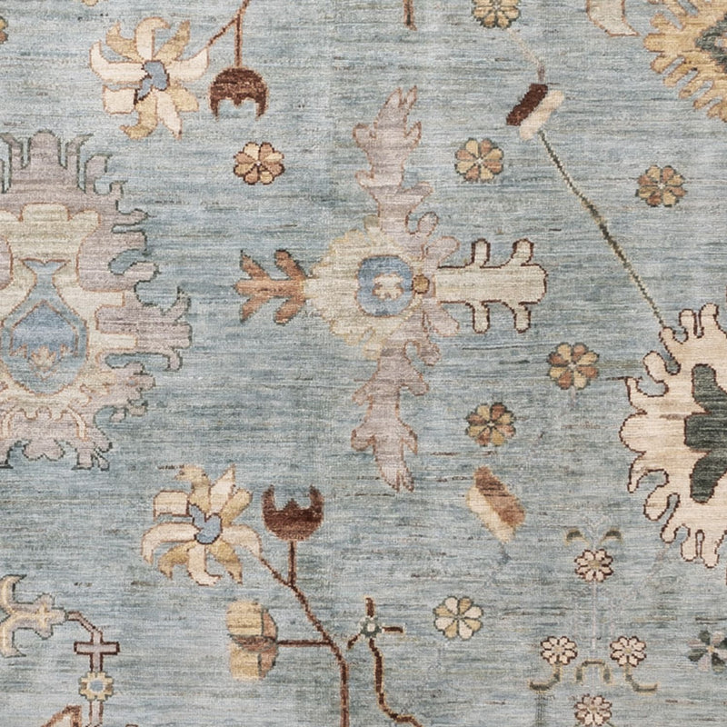 Dywan Ziegler - Usak - 296 x 200 cm - jasnoniebieski