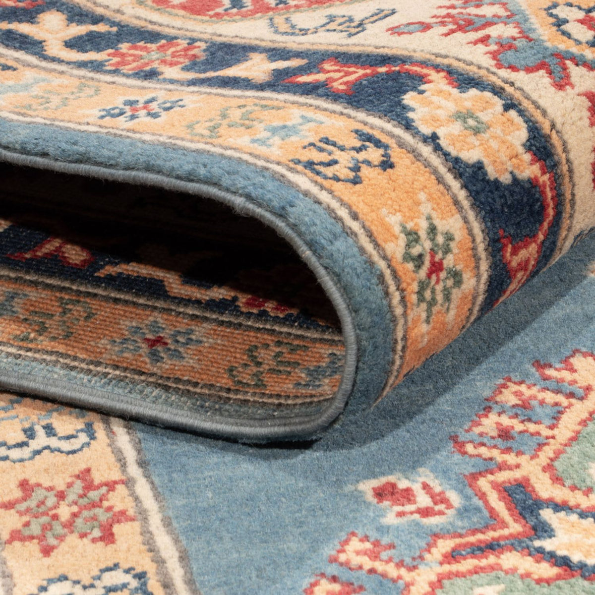 Dywan Ziegler - Kazak - 276 x 185 cm - niebieski